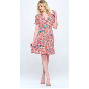 SM Wardrobe Floral Button down Dress in Medium